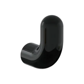 VitrA Liquid Handtuchhaken Wandmontage Ausladung 8 cm Schwarz Hochglanz,A4456839 A4456839