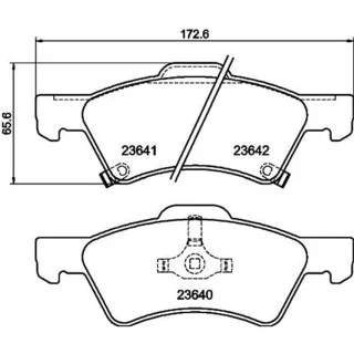 Hella Bremsbel?ge vorne Chrysler Voyager Dodge Caravan