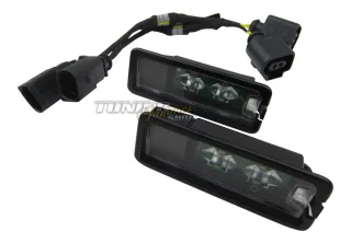 2x Original Seat LED Kennzeichenbeleuchtung + CanBus Anschluss Adapter Kabel #1K