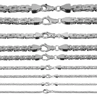 HOPLO Königskette Silberkette Königskette Armkette Breite 3,5mm 19 cm 925 Sterlingsilber, Made in Germany