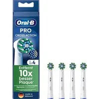 Oral-B Aufsteckbürsten Cross Action Pro, 4er Pack, für sauberere Zähne und gesünderes Zahnfleisch