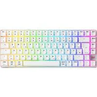 XTRFY K33 Compact Wireless , Gaming-Tastatur weiß, DE-Layout, Rubberdome