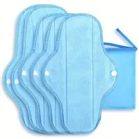 Venicce Love Slip-Einlage 5 Pack Menstruationseinlagen, Periodenpads - waschbar & langlebig, 6-St., Waschbare Alternative zu herkömmlichen Einweg-Slipeinlagen