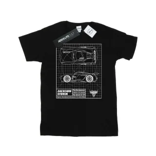 Disney - "Cars Jackson Storm Blueprint" T-Shirt für Herren (Schwarz)