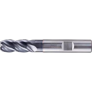 PFERD Tools VHM Eckfräser lang 4 Schneiden Radius TiAlN Schaft HB Universal Line - 23000168