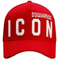 Dsquared2 Baseball Cap Basebalkappe Icon DSQ2 Logo Cap Kappe Mütze Mailand ansässiges Label mit leicht zerfetzt für einen Vintage-Look