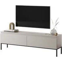Selsey TV-Schrank BEMMI 2-türig mit Metallgestell, grifflos