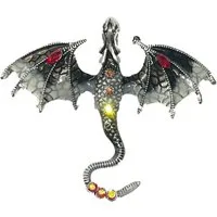 Westernlifestyle Brosche Mystische Anstecknadel Brosche Drachen Dragon