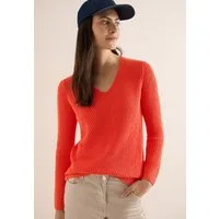 CECIL Strickpullover mit V-Auschnitt