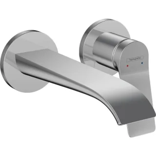 hansgrohe Vivenis Fertigmontageset 75050000 Unterputz-Waschtischarmatur, für Wandmontage, mit Auslauf 19,5cm, chrom
