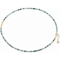 RAIKOU Bead-Ketten-Set mit echten Perlen und bunten Natursteinen, handgefertigt
