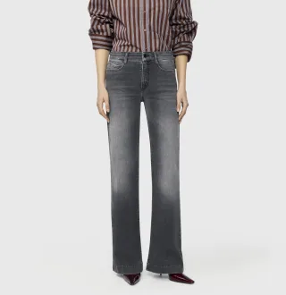 MAC - MAC JEANS - DREAM WIDE, Authentic mega flex grau - Gr. - 32