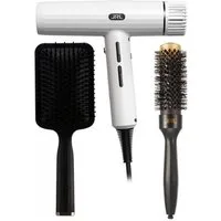 JRL Haartrockner JRL Forte Pro 2020H Haartrockner Combo Kit Weiß, 2150 W, Combo Kit: Föhn + 3 Aufsätze + Aufbewahrungstasche, Brushless Motor Ionen-Technik Selbstreinigung Ultra-leicht