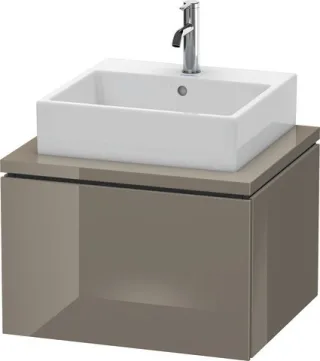 Duravit L-Cube Konsolenwaschtischunterbau wandhängend Flanell Grau Hochglanz 620x547x400 mm - LC5810 LC581008989