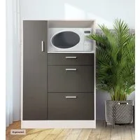 HTI-Line Küchenbuffet Küchenschrank Kombi L Blanca (Stück, 1-St., 1 Küchenschrank Kombi L Blanca) Küchenbuffet Mehrzweckschrank Mikrowellenschrank