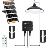 Aigostar LED Solarleuchte Solar-hängeleuchte,8 m Kabel,Solarlampen für außen hängend,IP65, Sensorschalter, LED fest integriert, ohne Leuchtmittel, KaltweiBes Licht