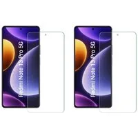 CLM-Tech Displayschutzglas 2x Schutzfolie für Xiaomi Redmi Note 13 Pro 5G - Panzerfolie für Xiaomi Redmi Note 13 Pro 5G, Xiaomi Redmi Note 13 Pro 5G Panzerglas Folie - Anti-Fingerabdruck und kratzfest -, 2 Stück, Kristallklar