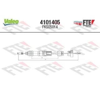 Valeo Kupplungsseil Citroen Berlingo Peugeot Partner 4101405