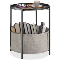 tectake Beistelltisch Canterbury (1-St., 1 tlg), Stahl und Polyester