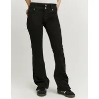 Tally Weijl Bootcut-Jeans SPACOCYNTHIA Baumwollmischung, Low Waist, mit doppeltem Knopf am Bund