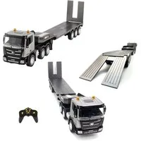 COIL RC-LKW Autotransporter, Ferngesteuerter Abschleppwagen, RC Anhänger (Set), Licht, Sound, Frequenz: 2,4 GHz, Gummireifen
