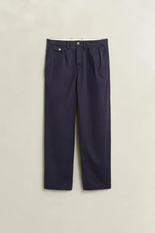 GANT - Chinohose aus Baumwolltwill evening blue - Gr. - 33
