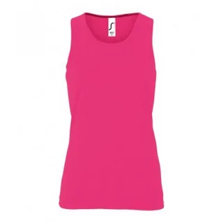 SOLS Womens/Ladies Sporty Performance Sleeveless Tank Top (Neon Pink)