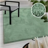OTTO home Teppich Lisbea, rechteckig, Höhe: 17 mm, moderner dichter weicher Kurzflorteppich, Wohnzimmer, Schlafzimmer