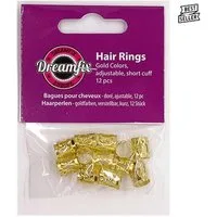 - CONTRAER - Haarnadeln Bagues Pour Cheveux Hair Ring Gold 12Pcs (10g), 12-tlg.