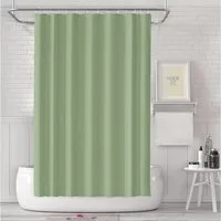LUKDUNG Duschvorhang Duschvorhang 180x180 cm Wasserdicht Anti-Schimmel Grün inkl. 12 Ringe