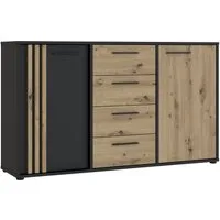 FORTE Sideboard Cardigan, Sideboard, 2 farbig, Stauraum, Schubkasten, Soft Close,Breite 142,6cm