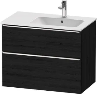 Duravit D-Neo Waschtischunterbau wandhängend Eiche Schwarz Matt 810x462x625 mm - DE4367010160000 DE4367010160000
