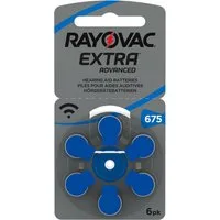 RAYOVAC RAYOVAC R675AE Extra Advanced Hörgeräte-Batterien Typ 675 (im 6er Pack Knopfzelle