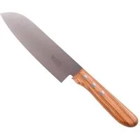 HERDER Verlag Kochmesser Windmühlenmesser Santoku - Kochmesser-Kirschbaum - braun