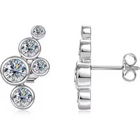 ROUGEMONT Paar Ohrstecker Extravagante Moissanit Damen Ohrstecker