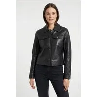 Mauritius Lederjacke MWFeodora Hemdjacke mit Umlegekragen