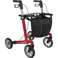 Rehasense Rollator Rehasense Athlon SL Carbon Rollator, Gr.L, PUR Softräder, Racing Red