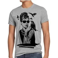 style3 T-Shirt Audrey Tattoo hepburn tatoo rockabilly star film punk rock holly