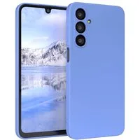 EAZY CASE Handyhülle für Samsung Galaxy A16 Hülle Silikon 6,7 Zoll, Silikon Schutzhülle mit Kameraschutz kratzfest Back Cover Ultramarin