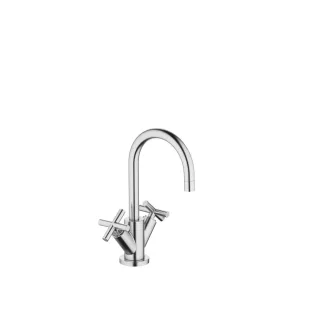 Dornbracht Waschtisch-Einlochbatterie mit Ablaufgarnitur TARA 22512892 chr gebürstet 22512892-93