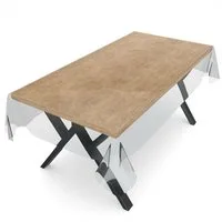 ANRO Tischdecke KLARA abwaschbar Tischfolie transparent Gartentischdecke 0,5mm (Einzelstück 1-tlg), wasserabweisend Durchsichtig Transparent 100x140cm