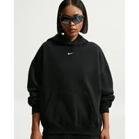 Nike Sportswear Kapuzensweatshirt W NK STDO FLC MW OS PO HDY mit Kängurutasche, aus angerauter Sweatware, in normaler Länge