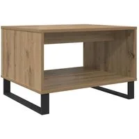 vidaXL Couchtisch 60 x 50 x 40 cm Couchtisch Holzwerkstoff Eiche 60x50x40 cm modern für
