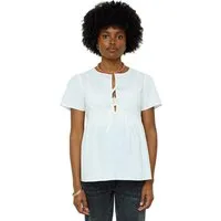 vertbaudet Umstandsbluse Umstands- und Stillbluse mit Bindeband, Baumwolle