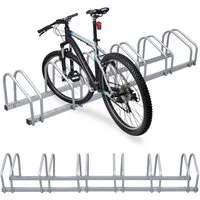 Clanmacy Fahrradständer Fahrradständer mit 6 Fahrräder 160cm Bodenständer Aufstellständer (1-St)