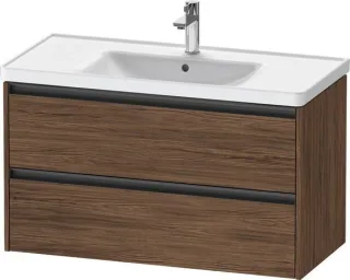 Duravit Ketho.2 Waschtischunterbau wandhängend Nussbaum dunkel Matt 984x455x549 mm - K25284021210000 K25284021210000
