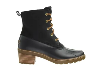 Sperry Salzwasserabsatz Schlange Frauen schwarze Stiefel