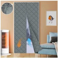 Sunicol Türvorhang Magnetisch Thermo Türvorhang Kälteschutz für Türen Balkon, Winddicht Wärmeschutz Magnet Wärmeschutzvorhang