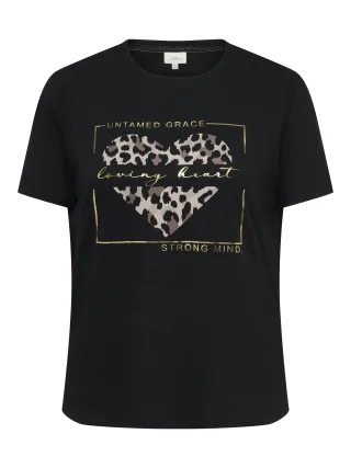 ONLY CARMAKOMA - CARNIKO S/S O-NECK REG TEE JRS Black