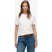 Superdry T-Shirt Essential Logo Emb Tee aus Baumwolle, normale Passform, Rundhalsausschnitt, Kurzarm